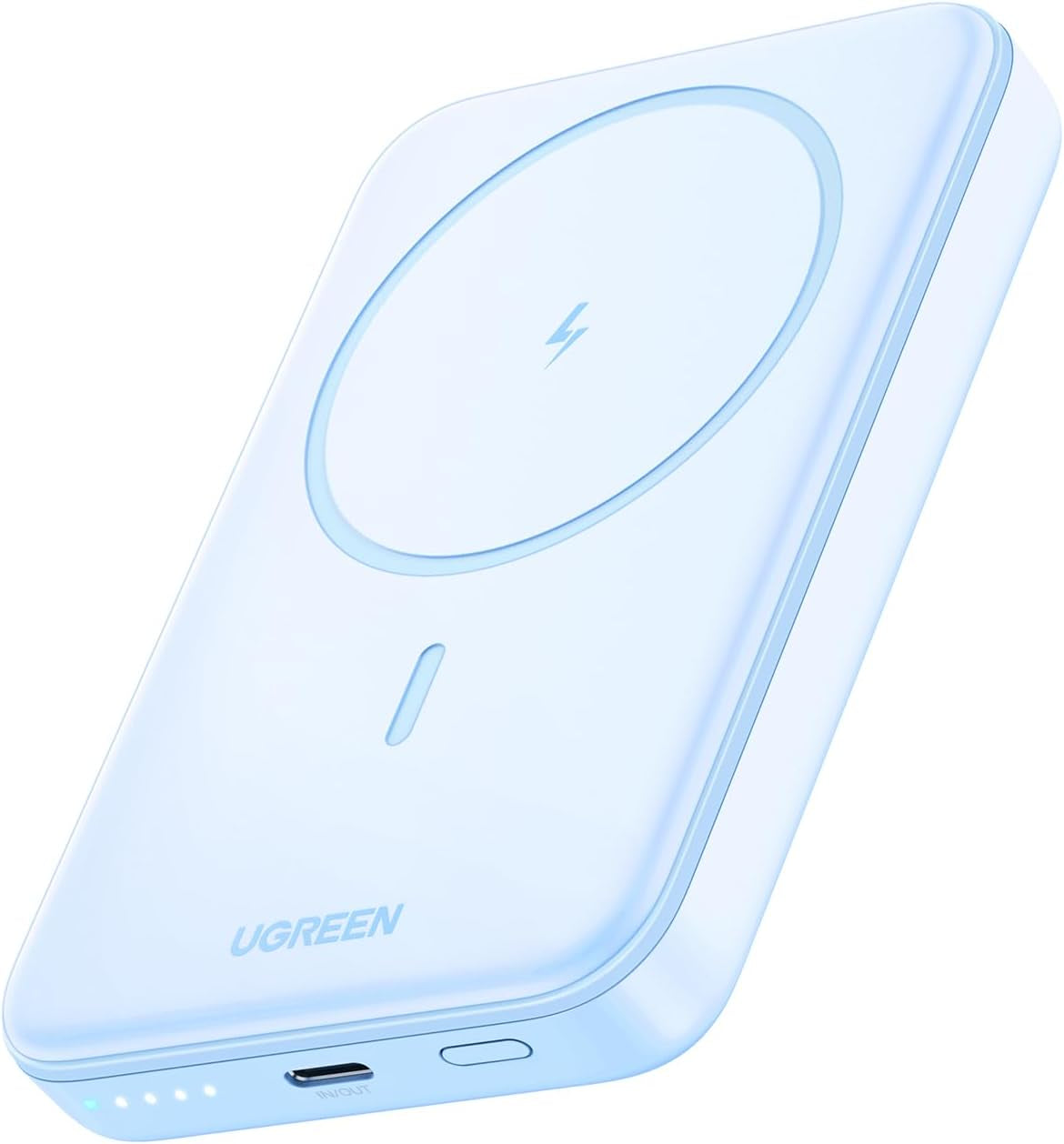 Magsafe Power Bank 10000Mah Wireless Portable Charger 20W PD Fast Charging Magnetic Battery Pack Powerbank Compatible with Iphone 16 Pro Max/15 Plus/14/13/12 Series, Blue