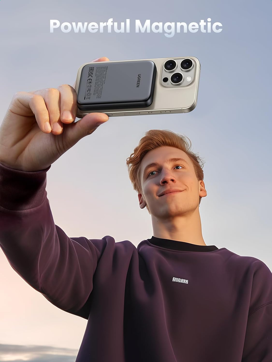 Magsafe Power Bank 10000Mah Wireless Portable Charger 20W PD Fast Charging Magnetic Battery Pack Powerbank Compatible with Iphone 16 Pro Max/15 Plus/14/13/12 Series, Black