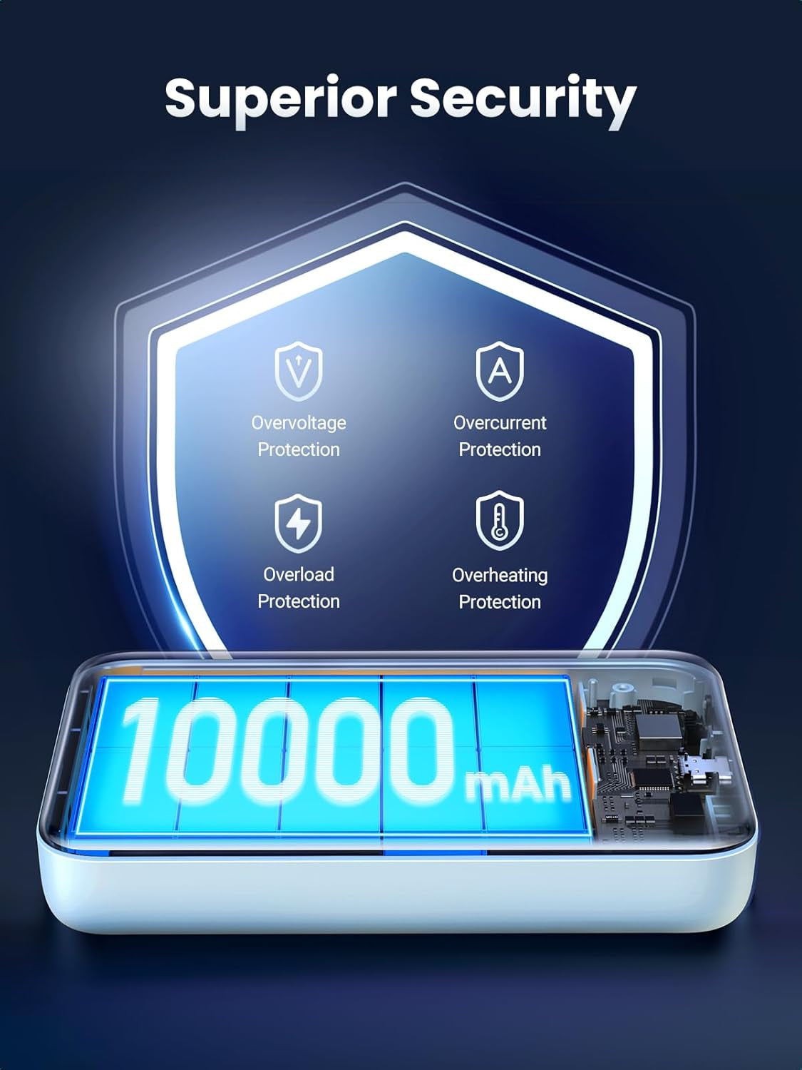 Magsafe Power Bank 10000Mah Wireless Portable Charger 20W PD Fast Charging Magnetic Battery Pack Powerbank Compatible with Iphone 16 Pro Max/15 Plus/14/13/12 Series, Blue