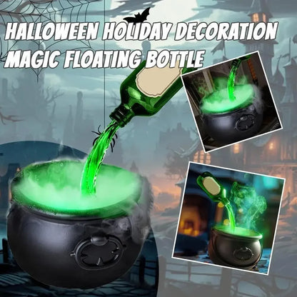 Halloween Witchcauldron with LED Light & Fog Mist Maker Skeleton Decor for Spooky Hocus Pocus Party, Home, Halloween Party